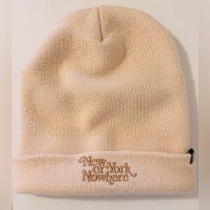 New York Nowhere Women's Cream Beanie